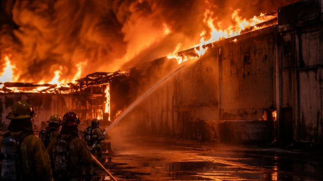 L.A. Firefighters Struggle to Control Prolonged Blaze at Cold Storage Facility | slot gacor hari ini